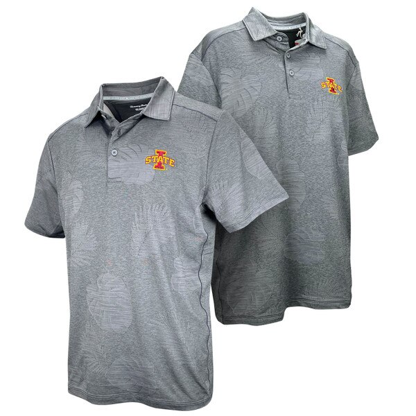 Tommy Bahama® I-State Black Leaf Pattern Polo (was $128.00)
